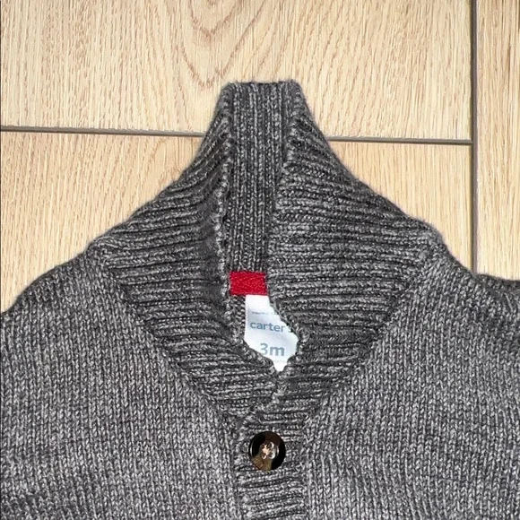 Carter's Gray Button-Up Sweater - Picture 14 of 14